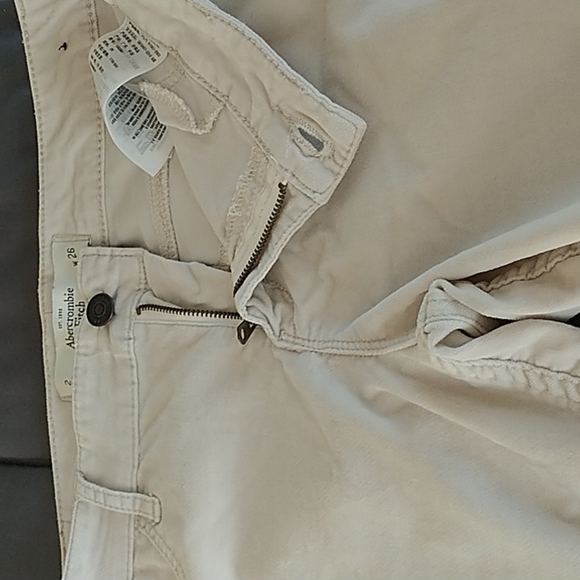 Abercrombie & Fitch Skinny Jeans Beige Sz 2 W26 - Picture 7 of 8